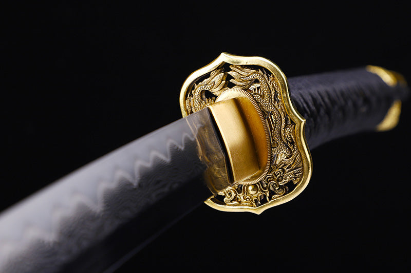Red & Gold Dragon Samurai Katana