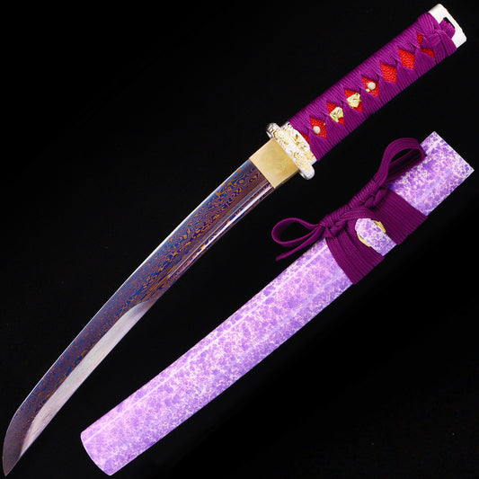 Purple Marbled Saya Tanto