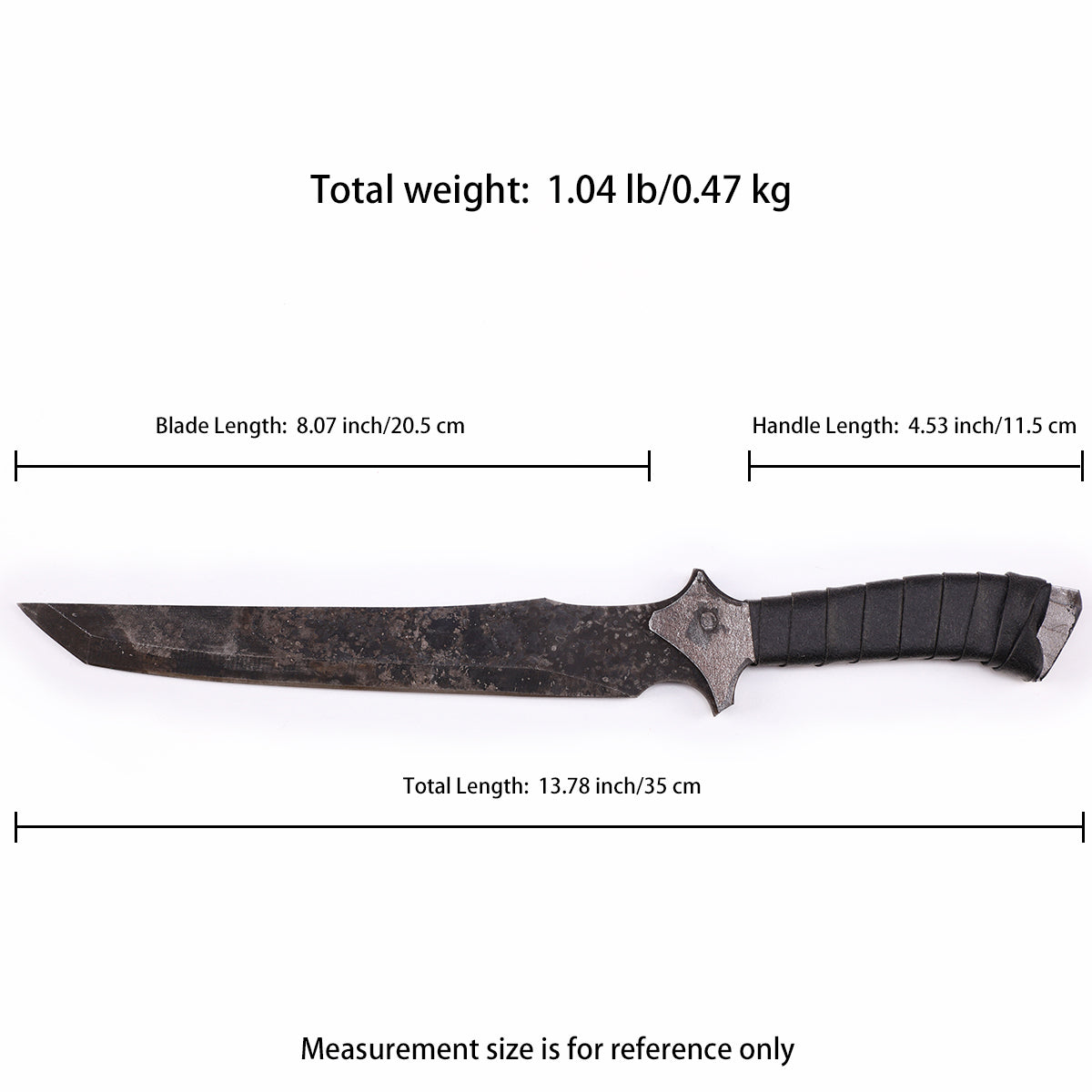 Tactical Dagger - Size chart