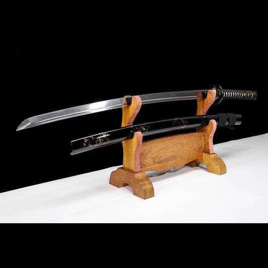Black Saya with Gold Foil Samurai Katana