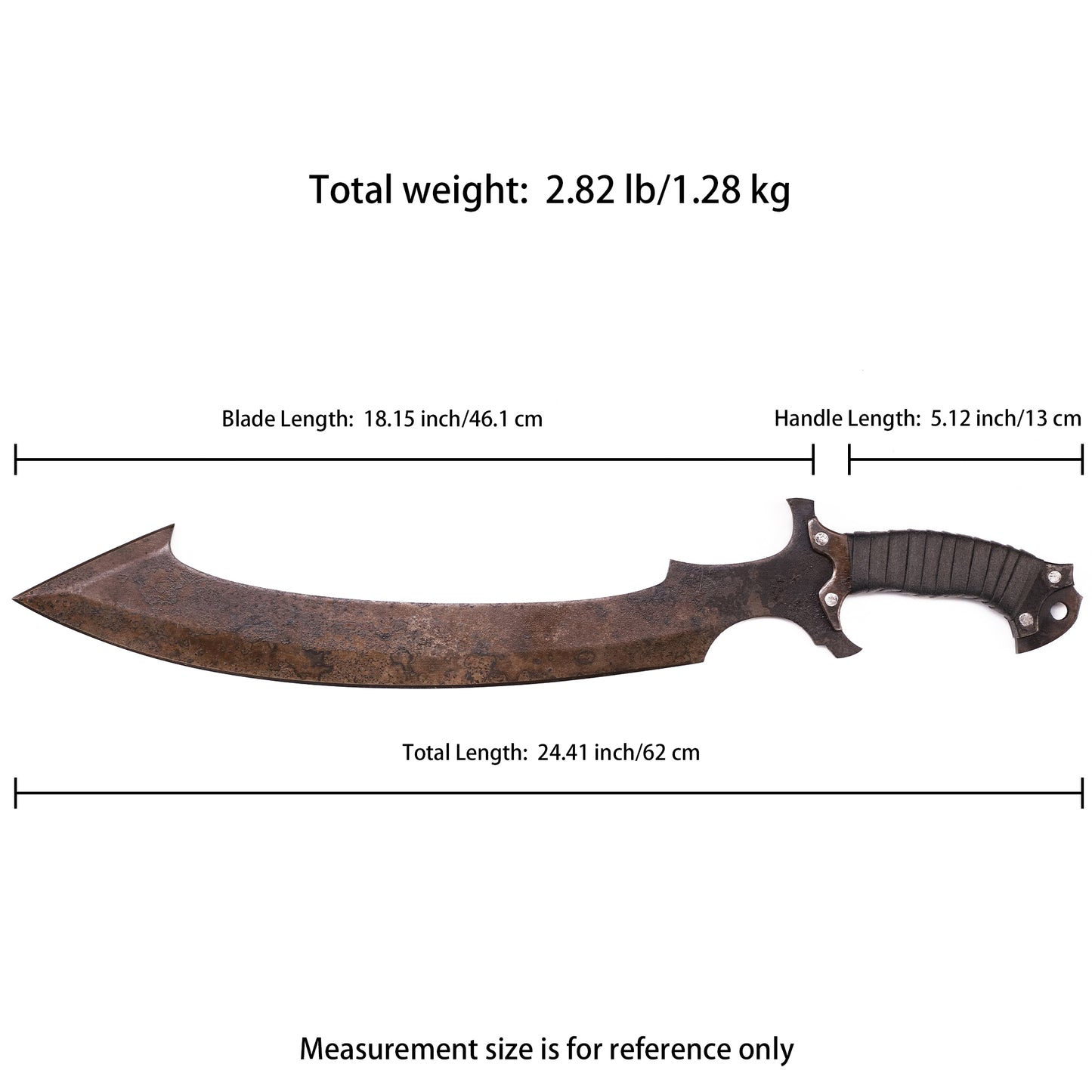 Dimensional drawing: Egyptian Tactical Knife - Dimensional annotation