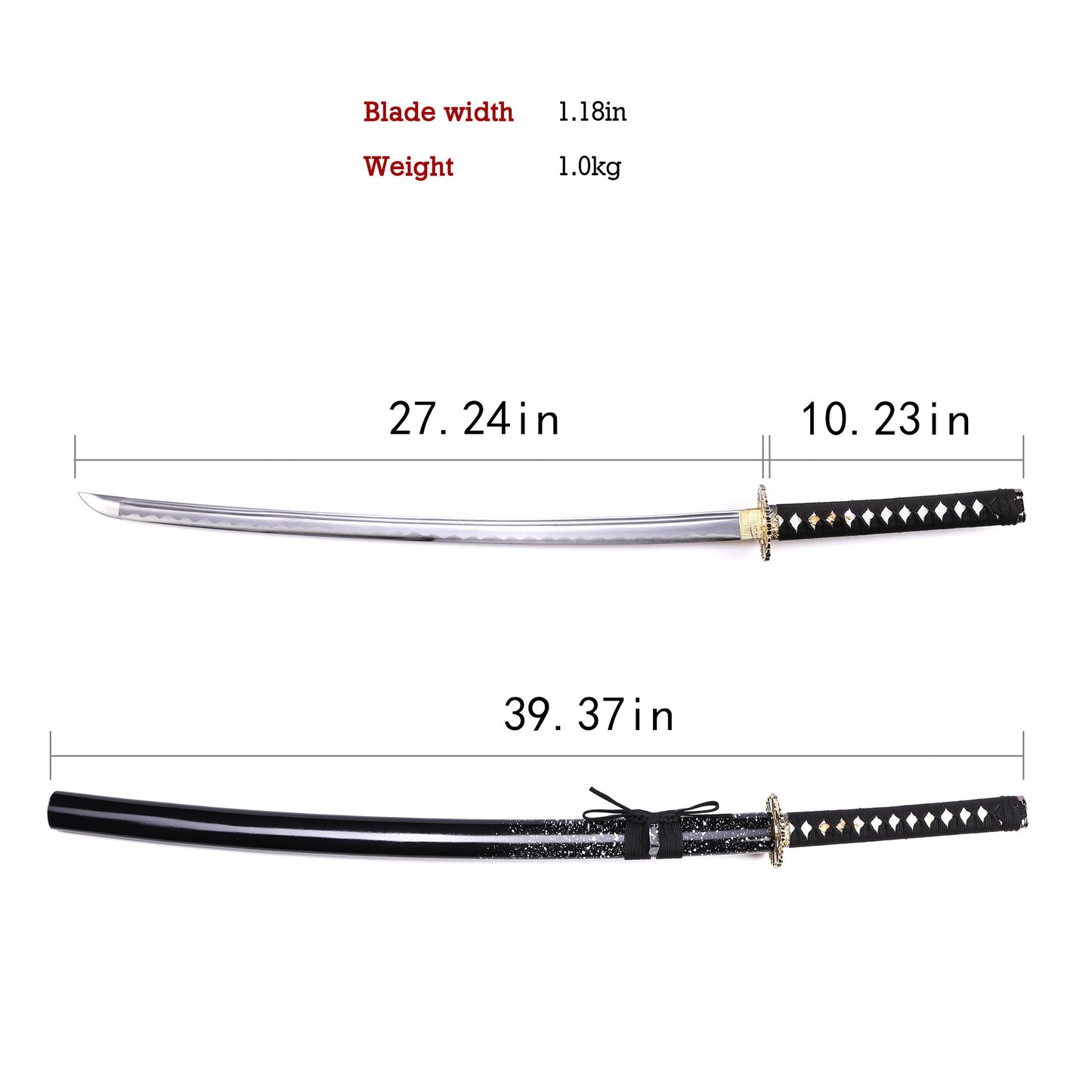 65Mn Steel Chrysanthemum Openwork Katana