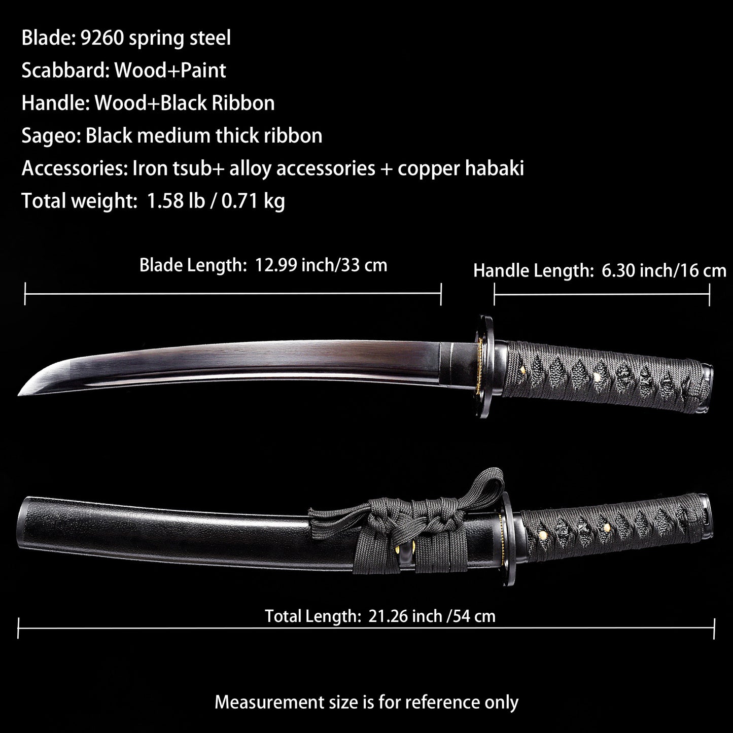 All-Black Minimalist Tanto