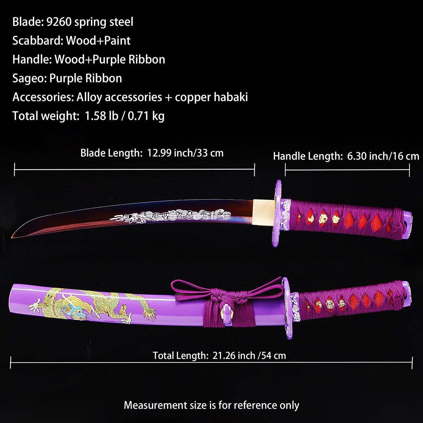 Purple Handle & Saya Tanto