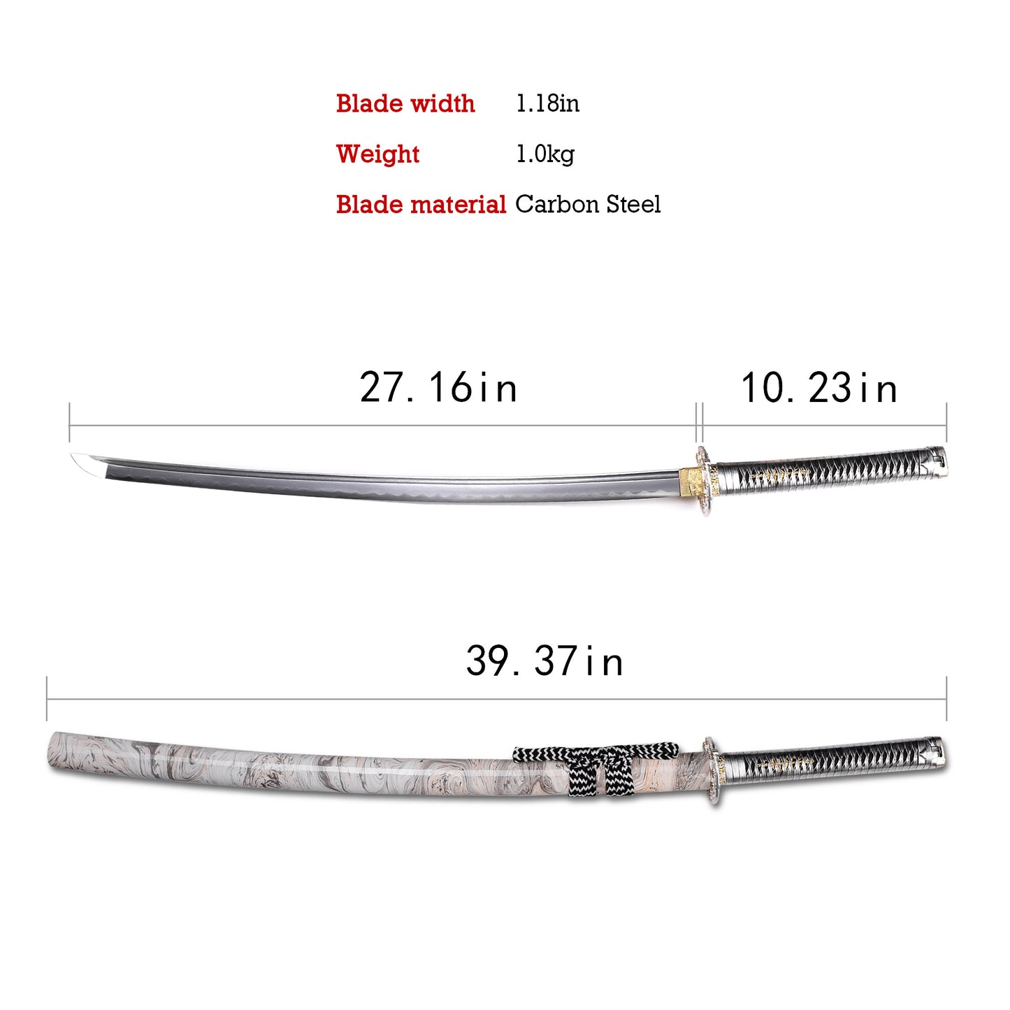 Plum Blossom Katana Sword