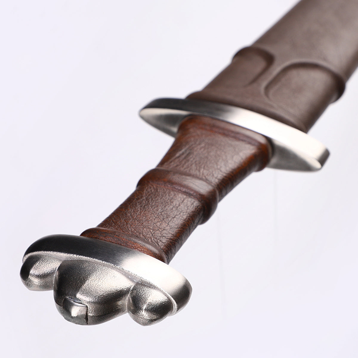 Viking Sword hilt details close-up - high carbon steel thickness detail