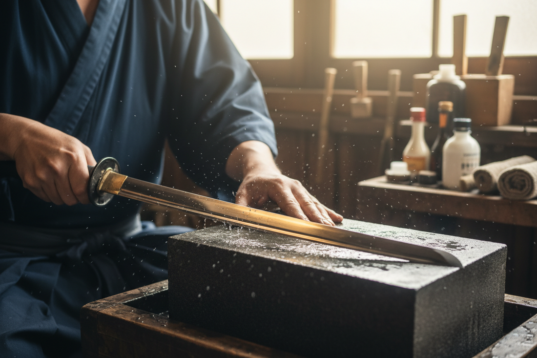 Japanese Sword Polishing (Kanzan)