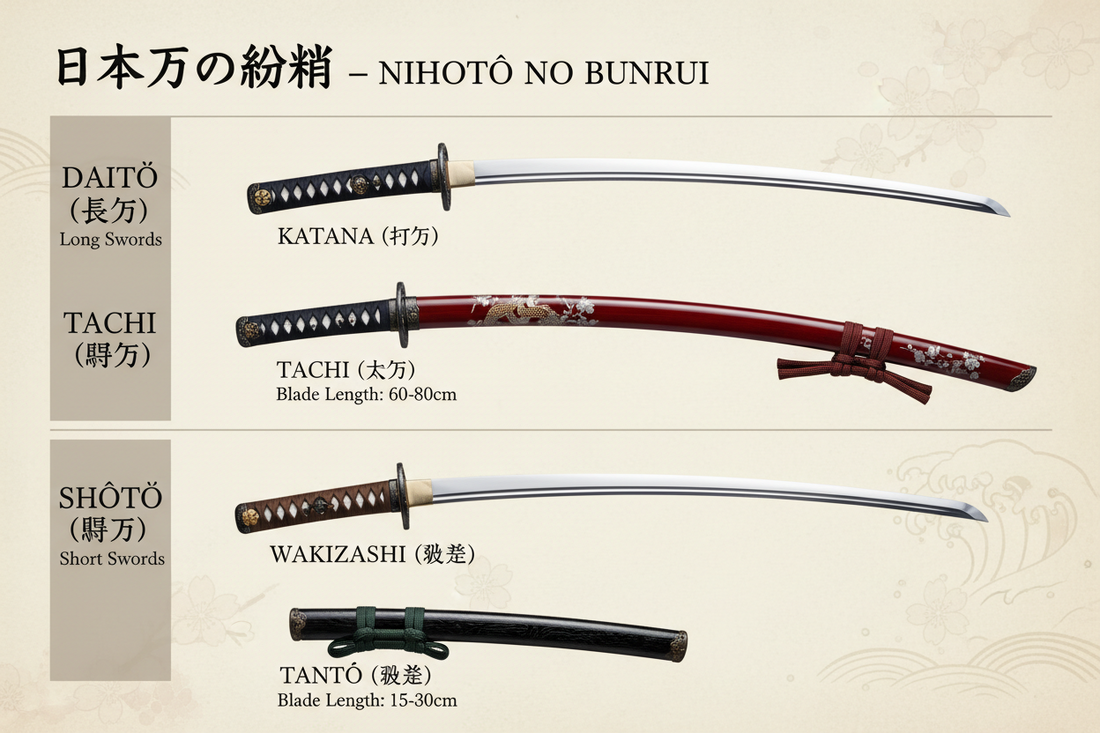 The classification of Japanese swords