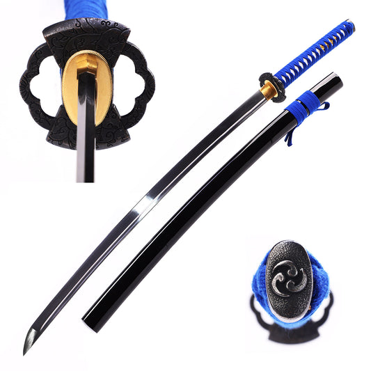 Blue Handle & Black Saya Samurai Katana