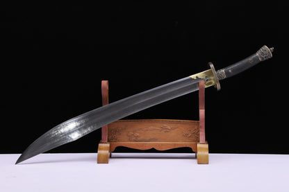 Double Fuller Qing Dao, Full Dragon Carved Copper Fittings, Genuine Ray Skin Saya
