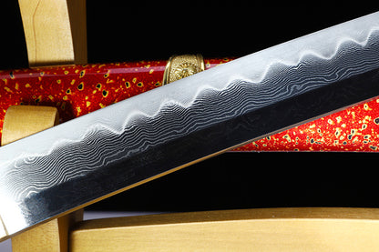 Red & Gold Dragon Samurai Katana