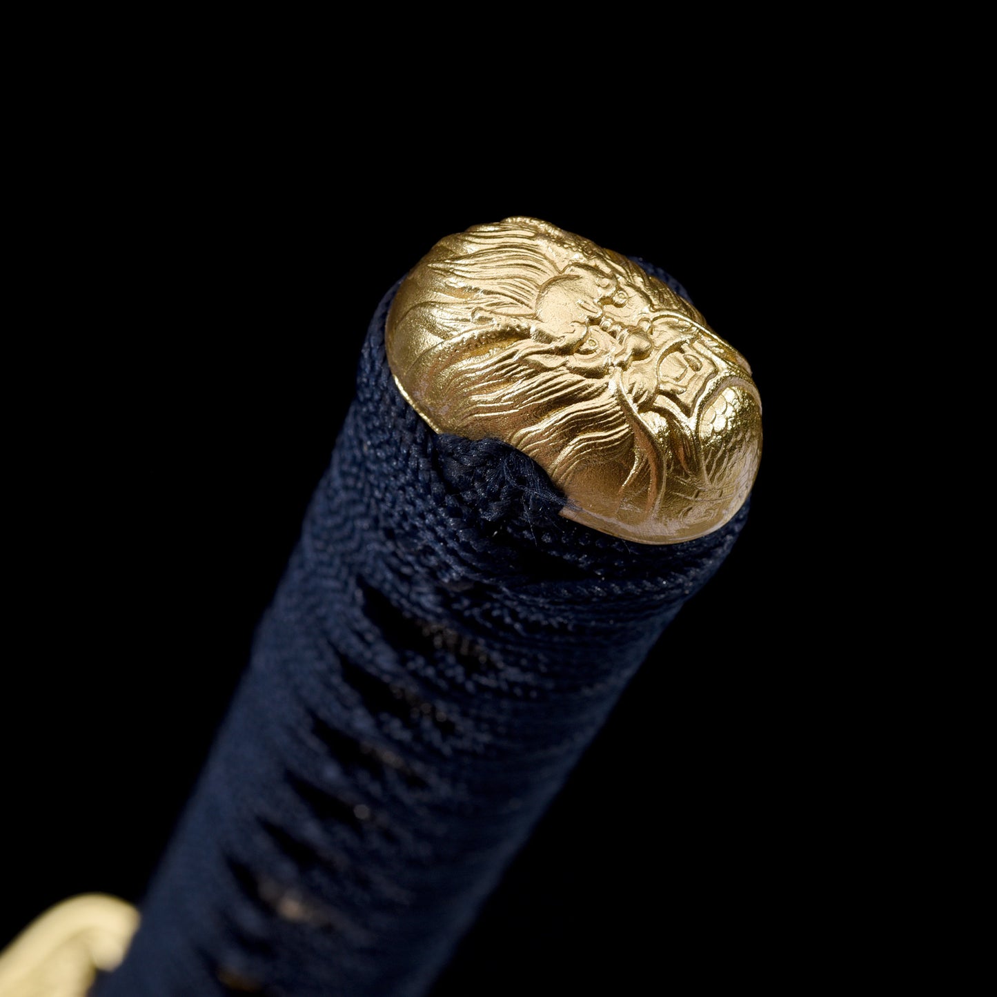 Katana sword 41 inch T10 steel clay tempered full tang - Detail drawing of knife handle