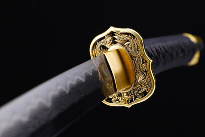 Red & Gold Dragon Samurai Katana
