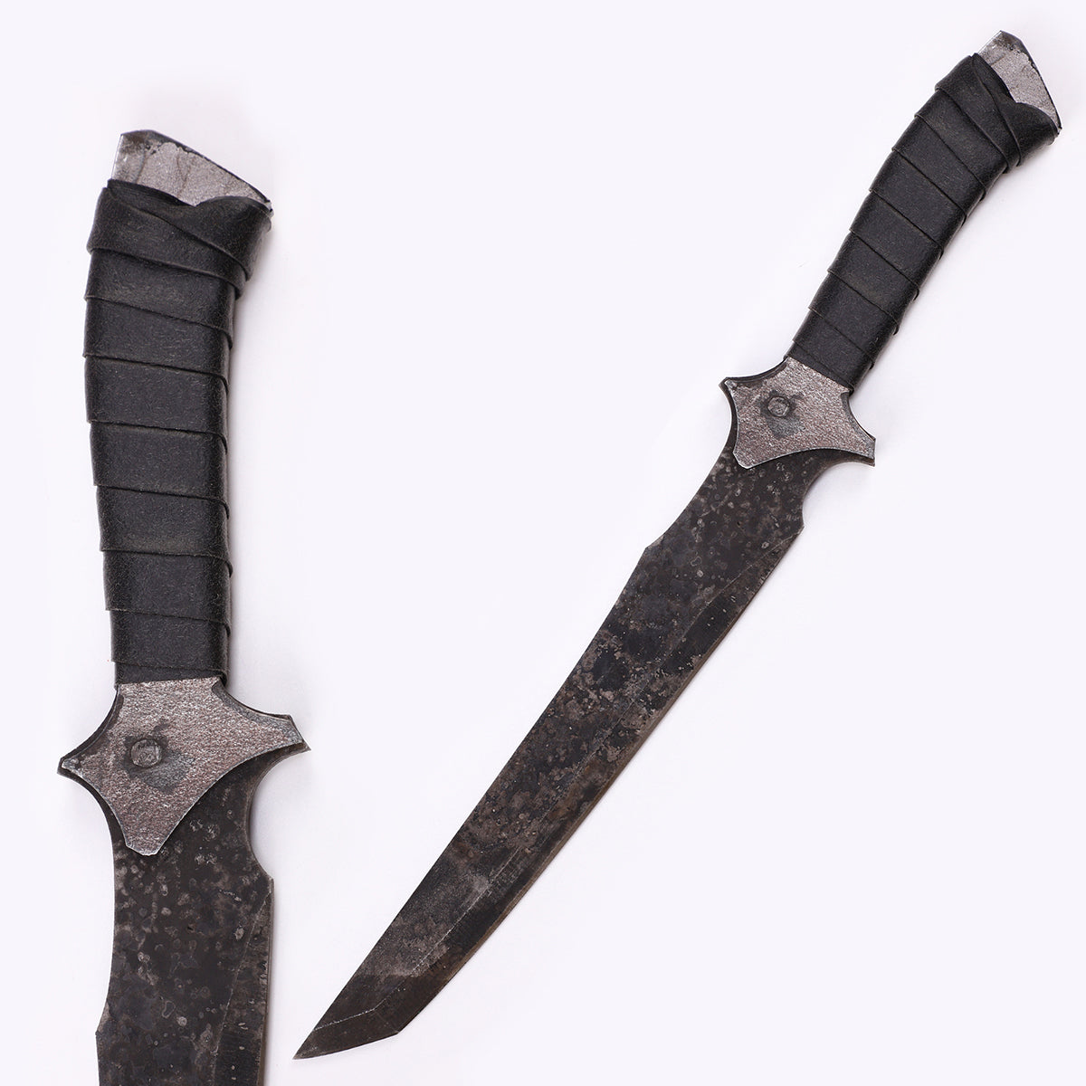 Tactical Dagger full length view - double edge fixed blade with tactical design