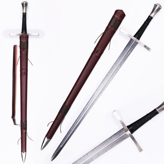 Main image: 48 "Handmade Real Long Broadsword Full Tang - panoramic display