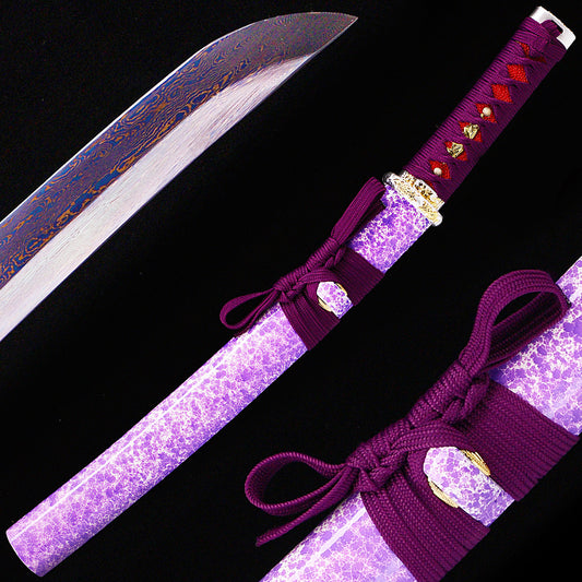 Purple Marbled Saya Tanto