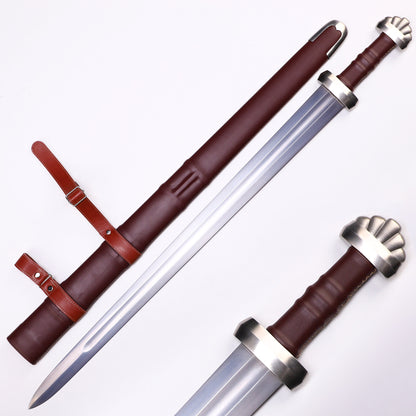 Main image: Viking Sword 1060 High Carbon Steel Razor Sharp Blade Full Tang - Full View