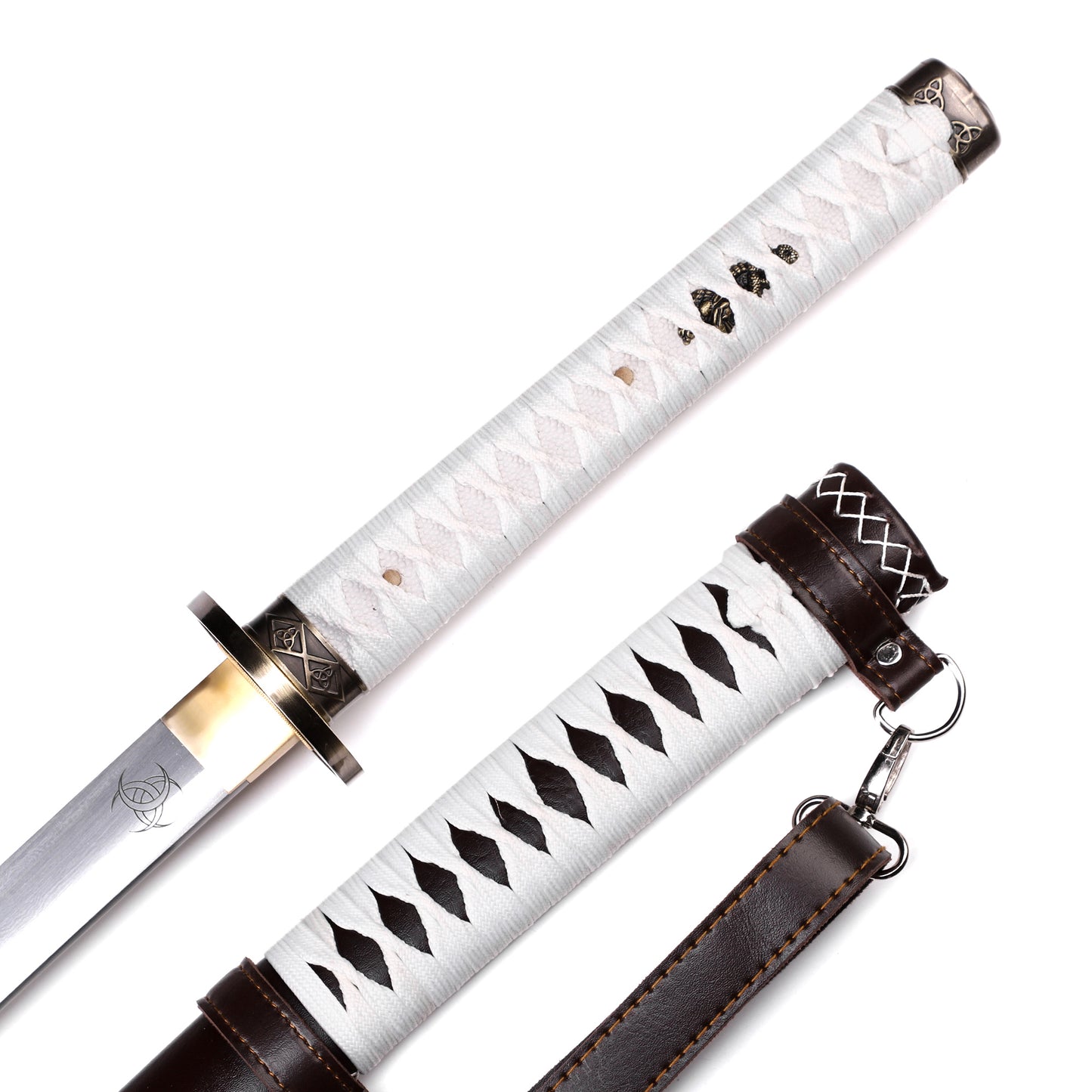"The Walking Dead" character Mijiong, the Saber Lady, wields a patterned steel samurai sword