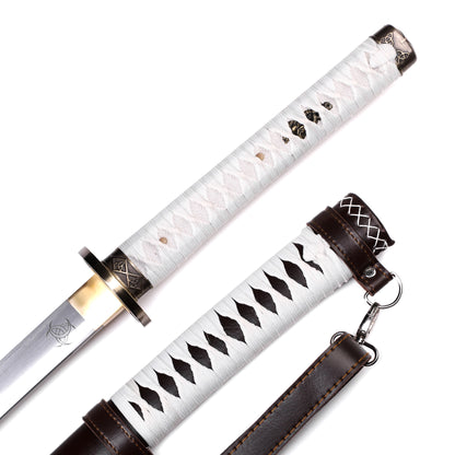 "The Walking Dead" character Mijiong, the Saber Lady, wields a patterned steel samurai sword