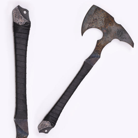 Tactical Axe full length view - heavy duty high carbon steel axe head