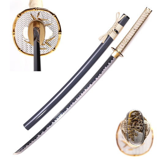 Beige Wrapped Handle Katana