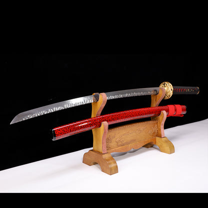 Red Saya & Gold Dragon Samurai Katan