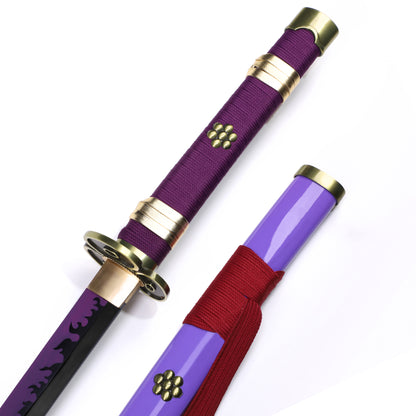 Zoro Enma sword handle close-up - tsuka wrap and Enma pommel detail