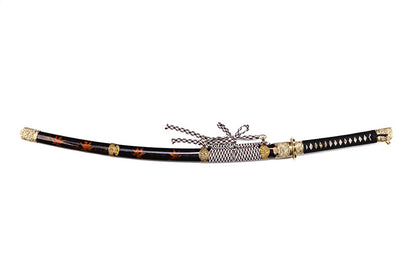 Black Maple Leaf Pattern Samurai Katana