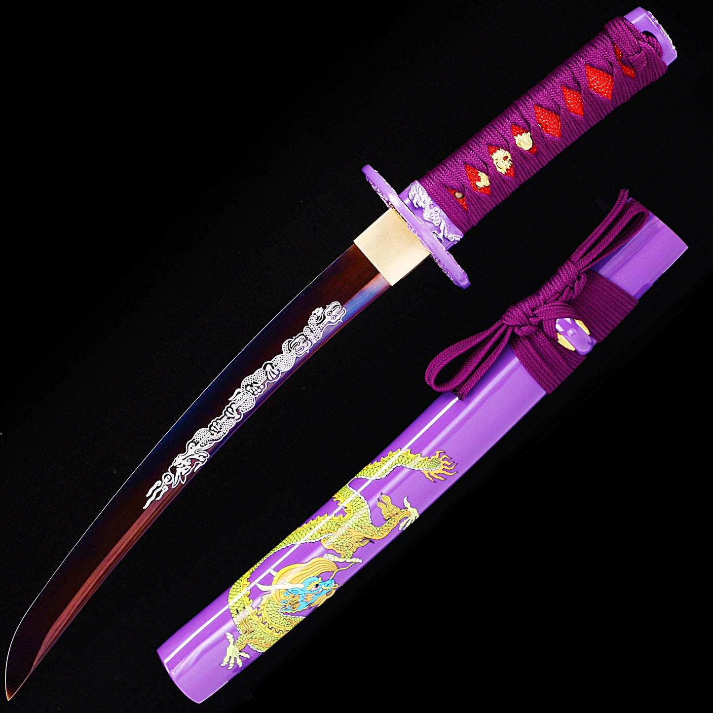 Purple Handle & Saya Tanto