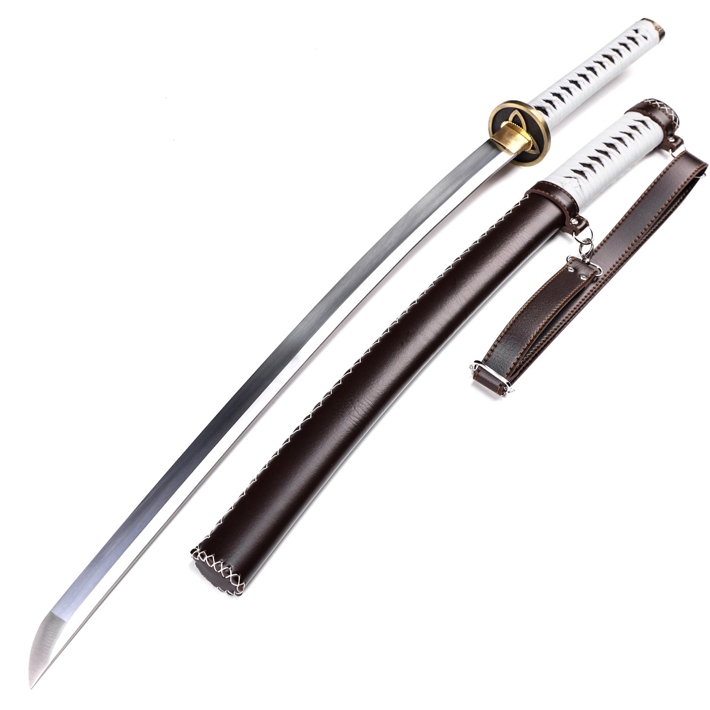 Walking Dead Michonne katana with saya scabbard - full replica set view