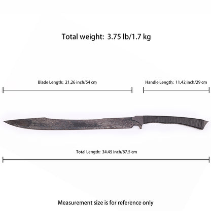 Tactical Shark Sword - Size chart