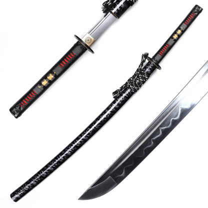 Black & Red Samurai Katana