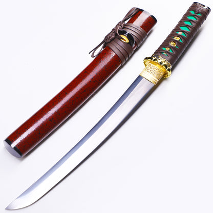 Red Saya & Green Handle Tanto