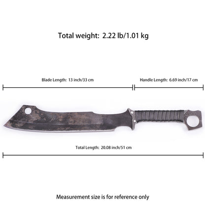 Tactical Overbuilt Knife- Size chart