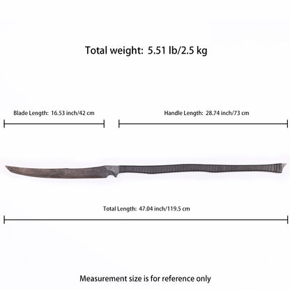 Tactical Long Sword  - Size chart