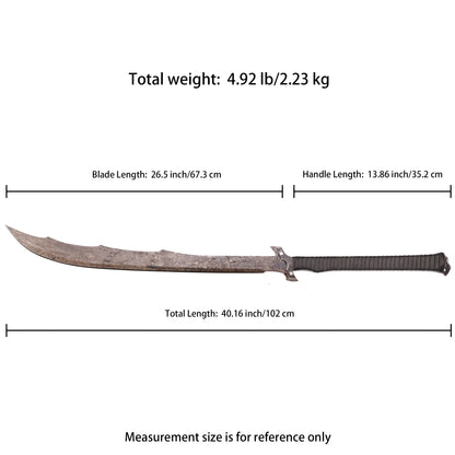 Dimensional drawing: Broadsword - Dimensional annotation