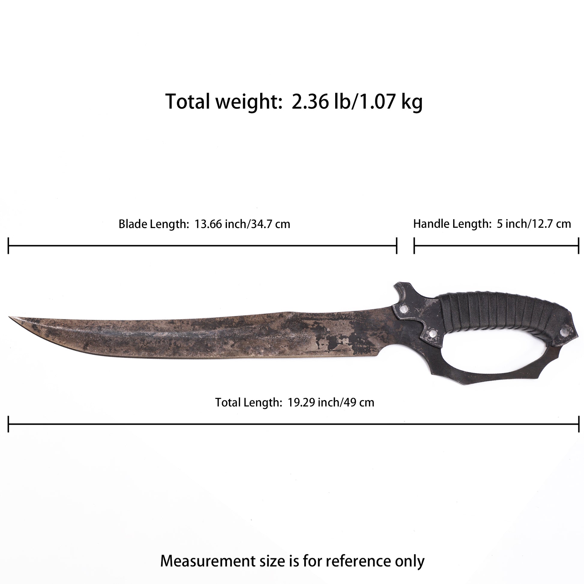 Dimensional drawing: Captain Dagger Sword - Dimensional annotation