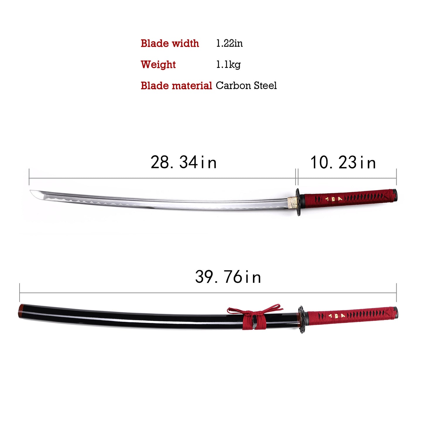 Katana Sword Red Tsuka