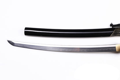 Black & Gold Dragon Relief Samurai Katana