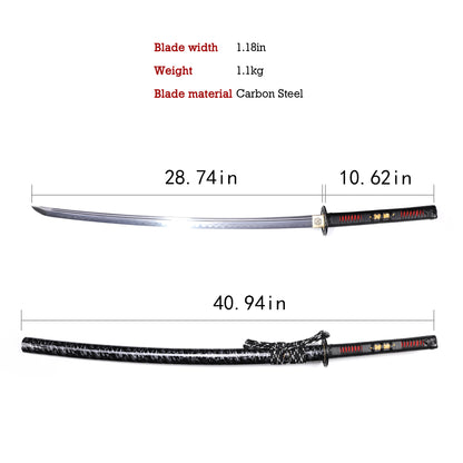 Black & Red Samurai Katana