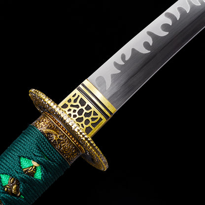 Green Saya & Handle Tanto