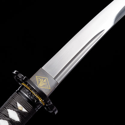 Red Saya & Black Handle Tanto