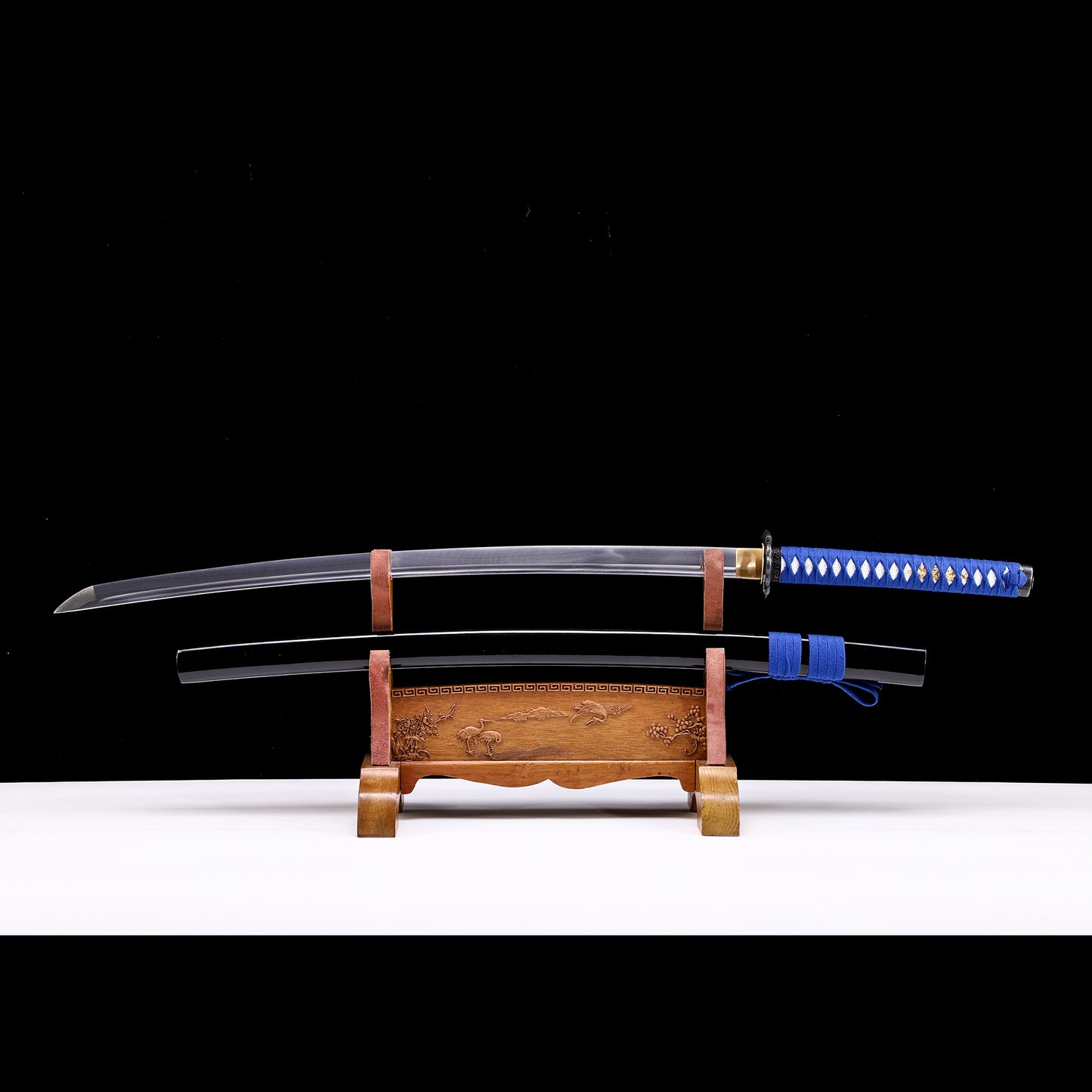 Blue Handle & Black Saya Samurai Katana