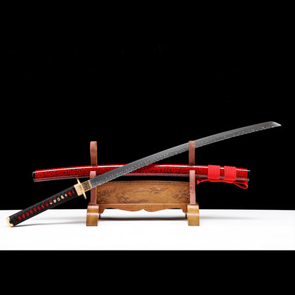 Red Saya & Gold Dragon Samurai Katan