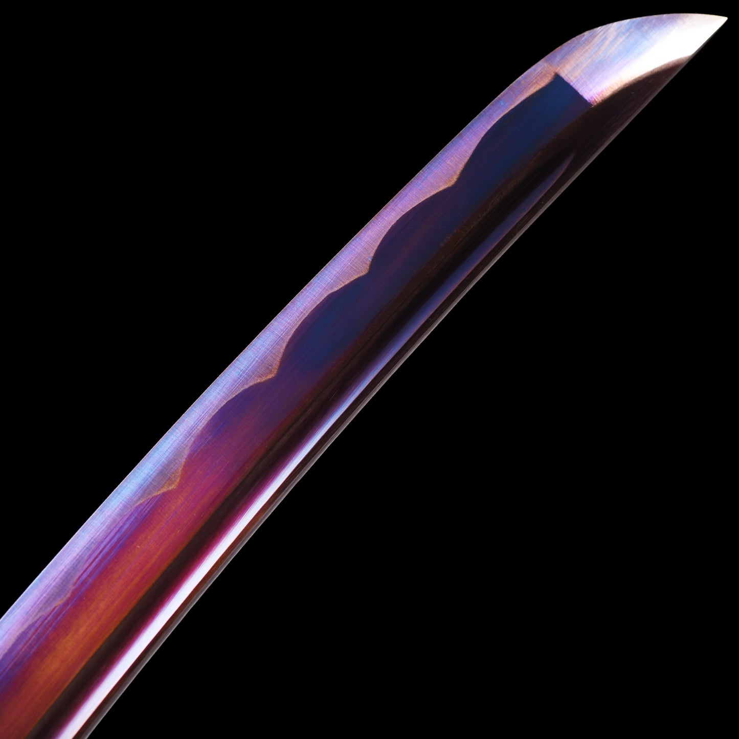 Purple Tanto with Chrysanthemum Saya