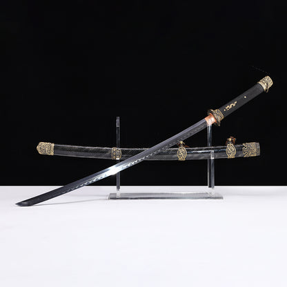 Black Pearl Skin Textured Samurai Katana