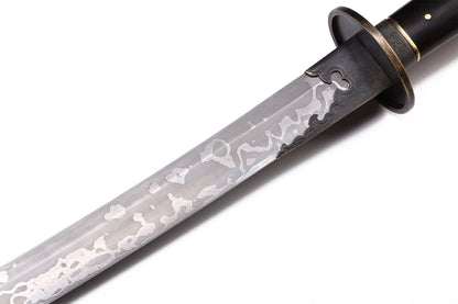 Solid Purple Sandalwood Saya Hand Cloud Carved Brass Fittings Premium Sword