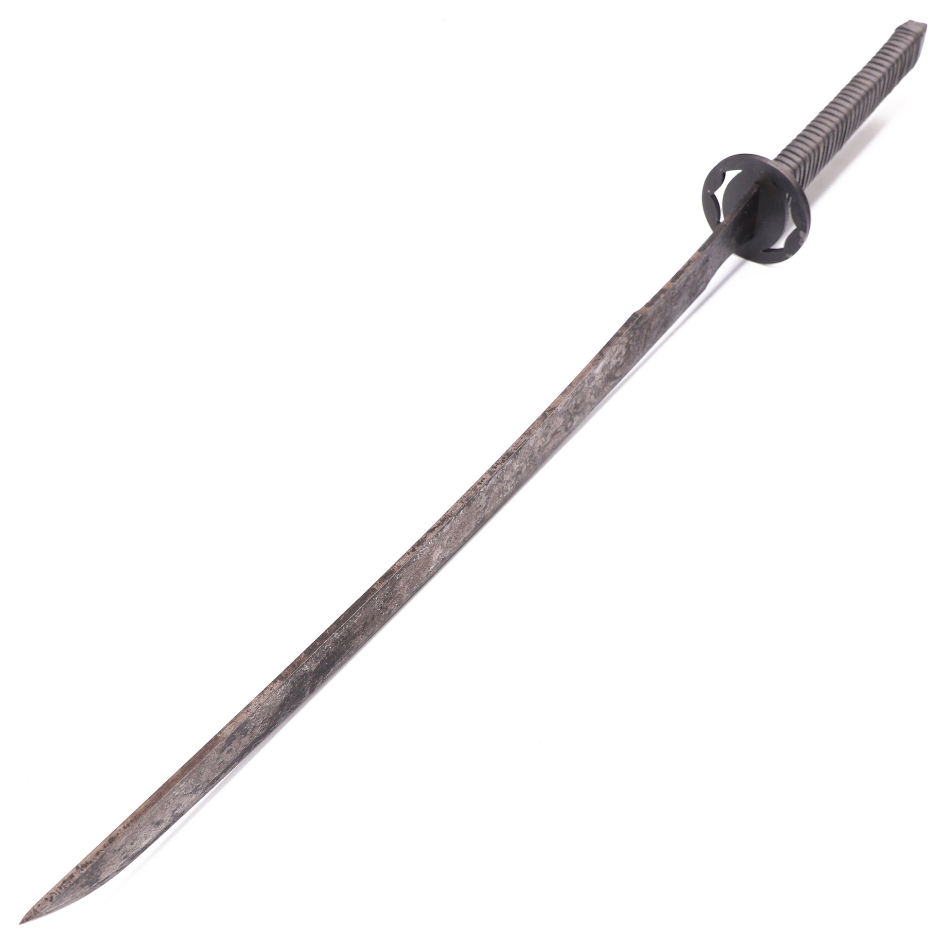 Side view: Katana sword - oblique side display