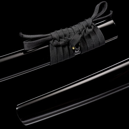 Katana sword habaki and seppa detail - blade collar and spacer close-up