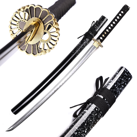 Katana Sword Black Scabbard